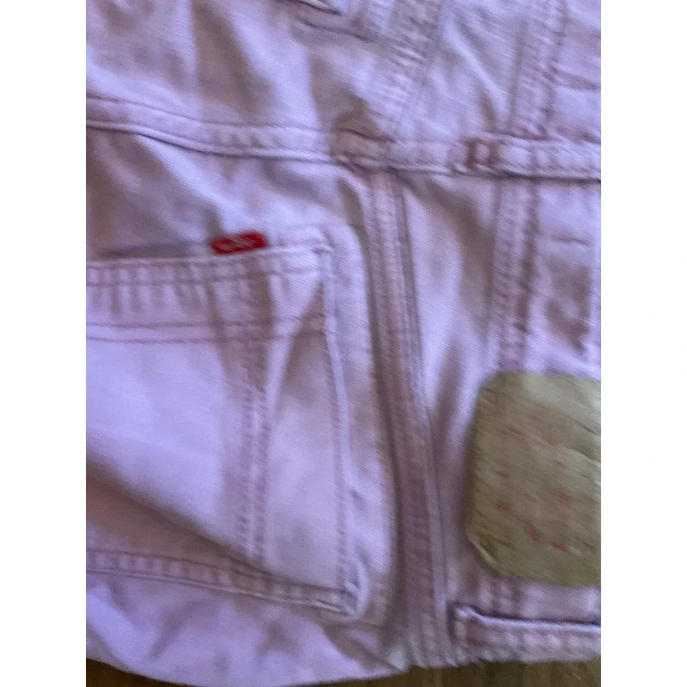 Levis Girls Pink Wide Leg Cargo Pants Utility Trousers Size 14